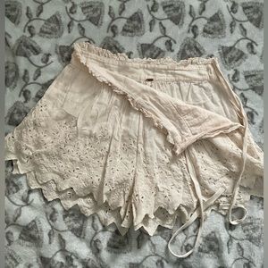 Free People tie shorts